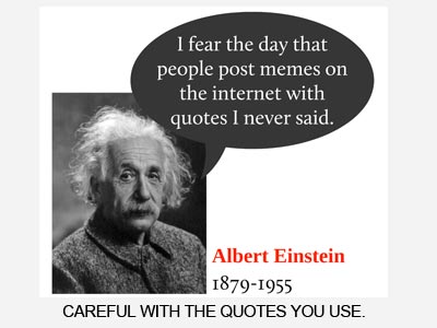 Einstein meme quote