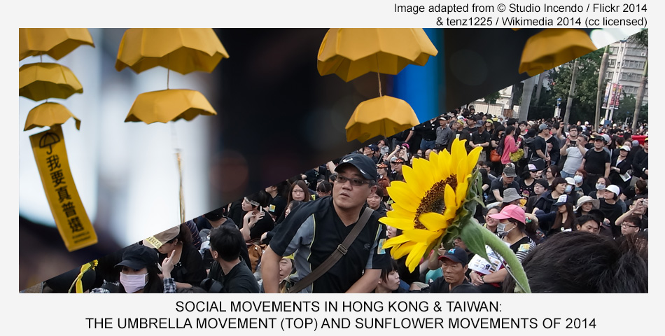 Social Movements in Hong Kong and Taiwan